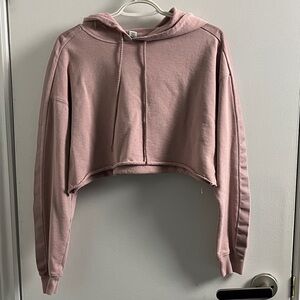 Forever 21 Pink Cropped Hoodie